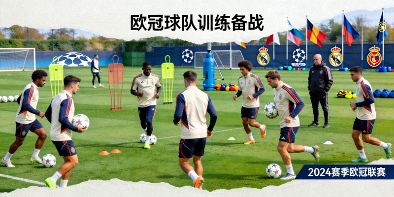 欧冠足球赛事新闻报道配图显示球队训练场景